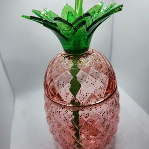 Pink Acrylic Pineapple Cup